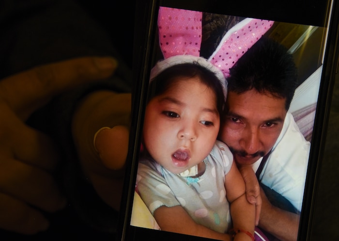 (Francisco Kjolseth  |  The Salt Lake Tribune)  Adrian De Los Santos Luna is pictured with her daughter Adriana, 5, who suffered severe brain damage from an accident at a young age. Her nickname of Caramelo was the inspiration for the name of the family taco business at 1808 W. 3500 S. in West Valley City that is open until 2 a.m. most nights and 24-hours a day on Friday and Saturday. 