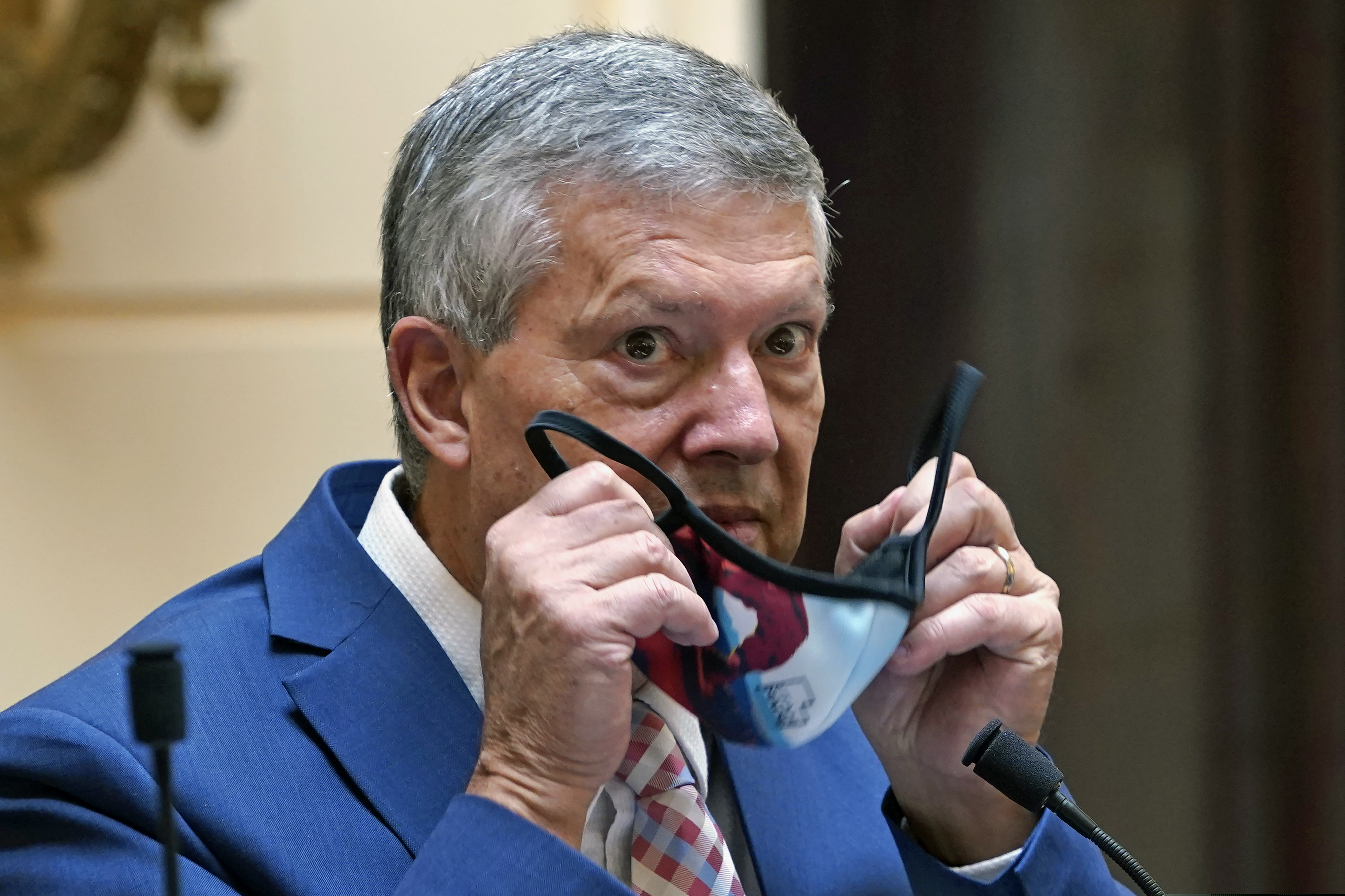 (Rick Bowmer | AP file photo) State Sen. Wayne Harper, a Republican from Taylorsville, speaks during a special session of the Legislature at the Utah State Capitol, Aug. 20, 2020, in Salt Lake City. Harper is sponsoring legislation that he says would make candidates' campaign finance disclosures more readable and accessible to the public.