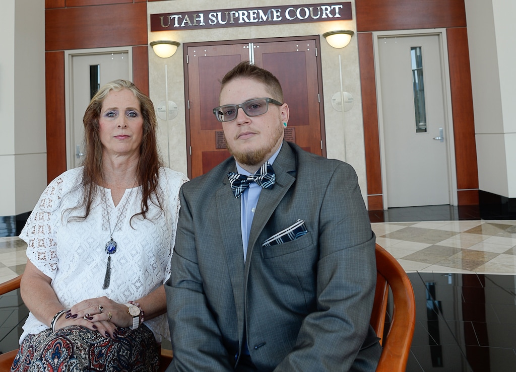 (Francisco Kjolseth | Tribune file photo)
Two transgender Utahns, who have been denied a legal sex designation by a state judge, are challenging the ruling by asking the Utah Supreme Court to overturn the decision. Angie Rice and Sean Childers-Gray, pictured on Friday, June 30, 2017, hope the Utah Supreme Court overrules the district court and grants their petitions.