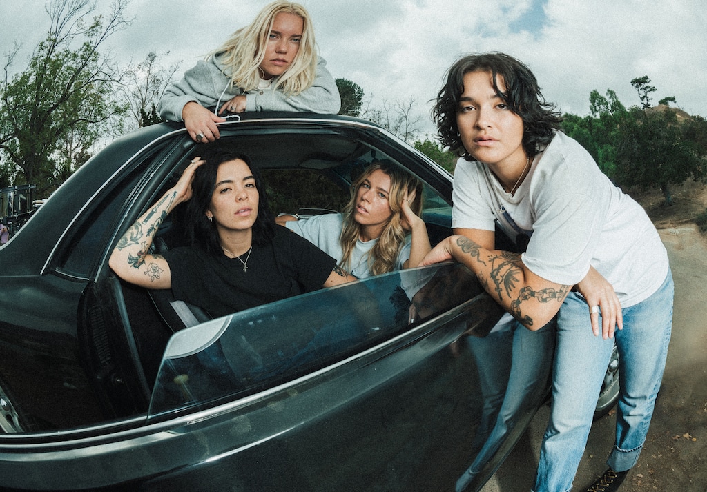 (Julian Burgueño  |  Red Bull Records) The Aces — from left: Cristal Ramirez, Katie Henderson, McKenna Petty and Alisa Ramirez — are releasing their third album, "I've Loved You For So Long," on June 2, 2023.