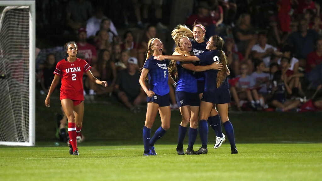 BYU’s late goal is good for a 3-2 victory over Utah in a wild women’s soccer game