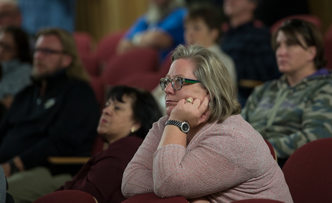 (Leah Hogsten  |  The Salt Lake Tribune)  Salt Lake City community leaders and service providers hosted a public forum, Tuesday, September 26, 2017 to present preliminary designs and programming for the two new Homeless Resource Centers to be located at 131 E 700 S and 275 W High Ave. in Salt Lake City. 