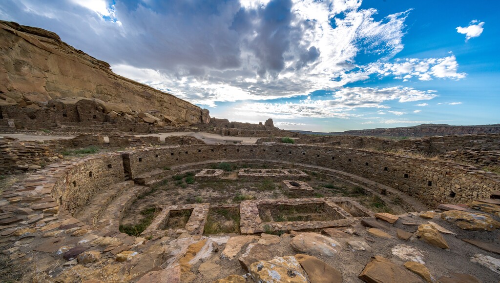 (Paul Vanderveen | Writers on the Range) Pueblo Bonito in Chaco Culture National Park, N. M.