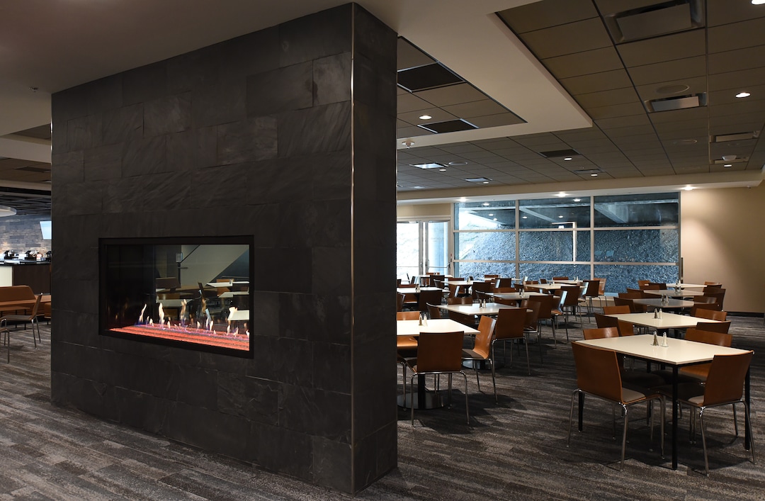 (Francisco Kjolseth  |  The Salt Lake Tribune)  The Club Level that contains the Toyota Club and Jazz 100 sports a news look as the Jazz unveil renovations for the arena, starting with the J-Note statue and then offering self-guided tours of the venue on Tuesday, Sept. 26, 2017. The arena features new seats, new concourse areas, new anchor restaurants and open spaces for more social experiences at Jazz games and events.