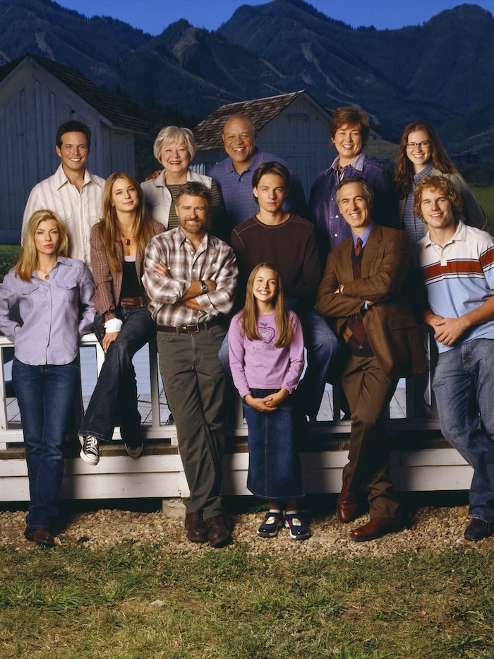 (Andrew Eccles  |  The WB)  The Cast of "Everwood" on WB. (backrow, l-r): Scott Wolf as Dr. Jake Hartman, Debra Mooney as Edna Harper , John Beasley as Irv Harper, Merrilyn Gann as Rose Abbott, Sarah Drew as Hannah (frontrow, l-r): Stephanie Niznik as Nina Feeney, Emily VanCamp as Amy Abbott, Treat Williams as Dr. Andrew Brown, Gregory Smith as Ephram Brown, Vivien Cardone as Delia Brown, Tom Amandes as Dr. Harold Abbott, Chris Pratt as Bright Abbott