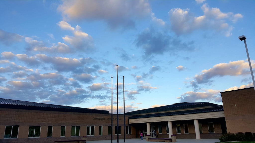 (Centennial Middle School via Facebook) Centennial Middle School as seen on the school's Facebook page. The school will revise an assignment where students were told to be slaves after pushback from parents.