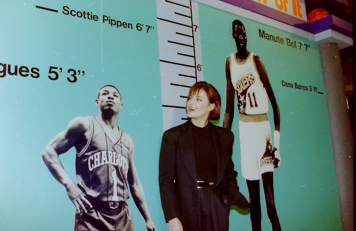 (Tribune File Photo)  Nadia Comaneci at the NMB Jam Party at the Delta Center in Salt Lake City, Sunday, Feb. 21, 1993.