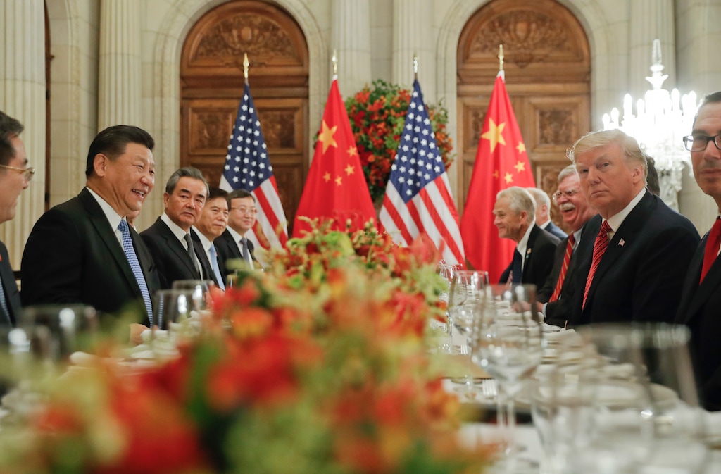 President Donald Trump meets with China's President Xi Jinping during their bilateral meeting at the G20 Summit, Saturday, Dec. 1, 2018 in Buenos Aires, Argentina. (AP Photo/Pablo Martinez Monsivais)