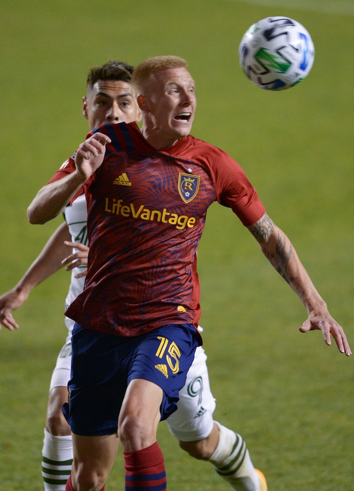 (Leah Hogsten  |  The Salt Lake Tribune) as Real Salt Lake hosts the Portland Timbers, Oct. 14, 2020.
