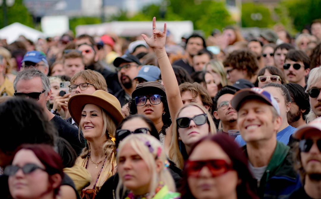 (Francisco Kjolseth  | The Salt Lake Tribune) Fans attend the Kilby Court Block Party in Salt Lake City on Thursday, May 15, 2025.