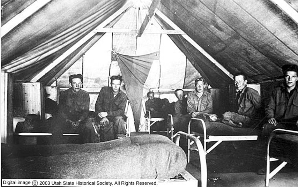 (Utah State Historical Society)

A Civilian Conservation Corps camp in southern Utah in 1934 or 1935.