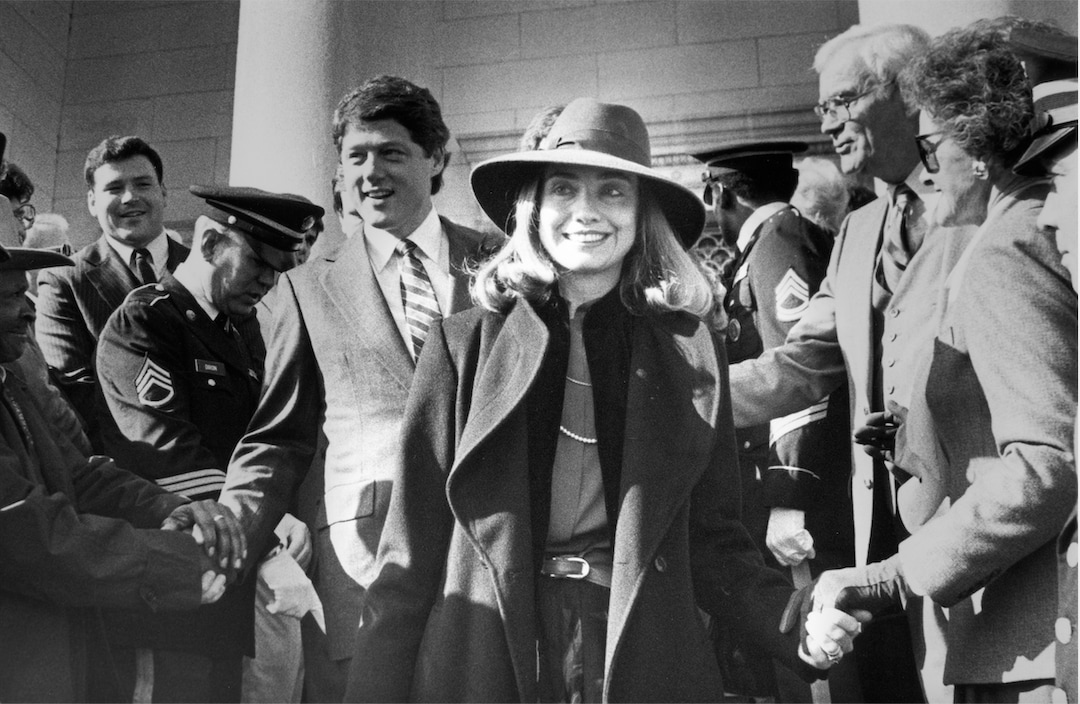 (Photo courtesy of Sundance Institute) A young Hillary Clinton, center, with Bill Clinton at left, in a moment from the documentary miniseries "Hillary," directed by Nanette Burstein, an official selection of the Special Events section of the 2020 Sundance Film Festival.