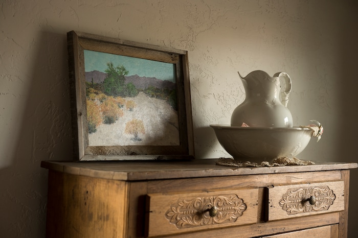 (Leah Hogsten  |  The Salt Lake Tribune) The second 16-by-16-foot back room was added in 1896 and now serves as a bedroom.