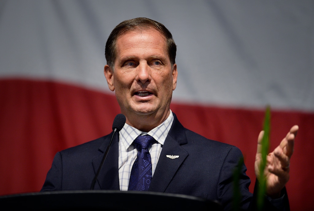 (Tribune file photo) U.S. Rep. Chris Stewart, R-Utah, speaks at the Utah Republican Party Organizing Convention in this photo from Sat., May 19, 2017.