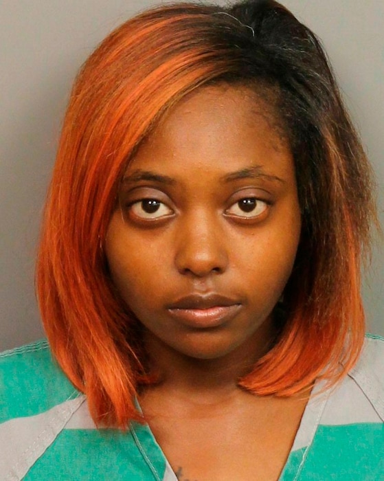 (Jefferson County Sheriff’s Office via AP) This photo provided by Jefferson County Sheriff’s Office shows Marshae Jones. Jones, whose fetus died after she was shot in a fight has been charged with manslaughter, while the woman accused of shooting her has been freed. She was indicted by the Jefferson County grand jury Wednesday, June 26, 2019. She was five months pregnant when 23-year-old Ebony Jemison shot her in the stomach during a December altercation regarding the fetus's father.