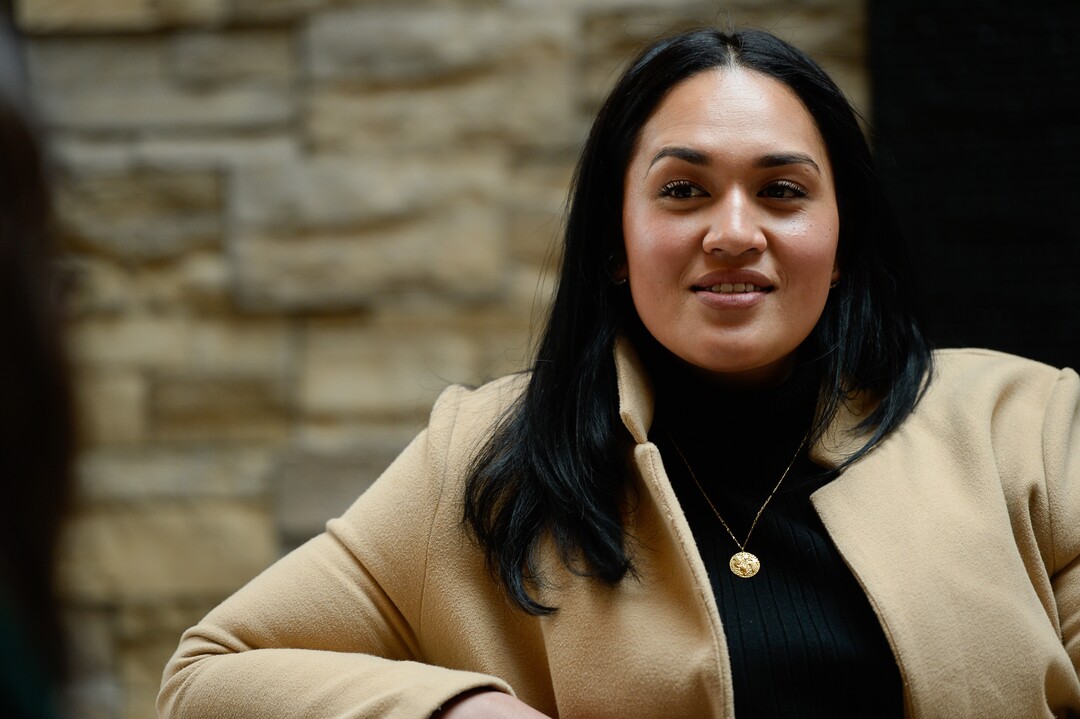 (Francisco Kjolseth  |  The Salt Lake Tribune)  Veronica Pome’e, the first Polynesian woman to be featured in Sports Illustrated's swimsuit edition, visits Utah to speak at the sixth annual National Violence Pacific Island Prevention Conference held in Salt Lake City April 11-13, 2019.