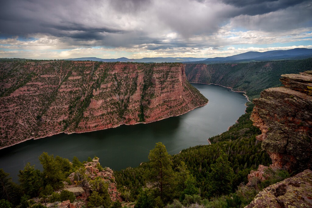 (Trent Nelson  |  The Salt Lake Tribune) The Green River flows through Red Canyon and Flaming Gorge on Tuesday, June 20, 2023.