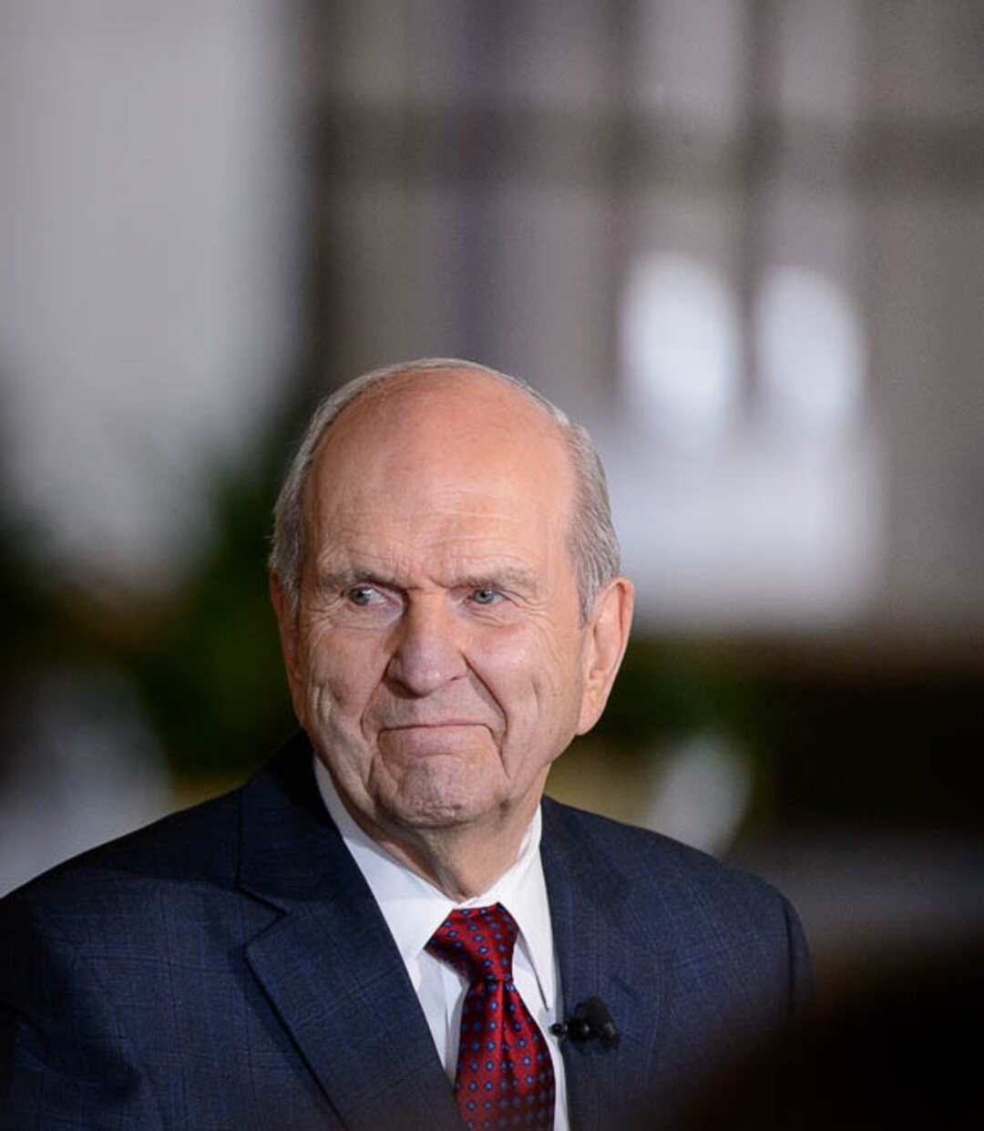 (Trent Nelson | The Salt Lake Tribune)  Russell M. Nelson looks on as Dallin H. Oaks addresses members of the media at a news conference in the lobby of the Church Office Building in Salt Lake City, Tuesday January 16, 2018. Nelson was named the 17th president of the nearly 16 million-member Church of Jesus Christ of Latter-day Saints.