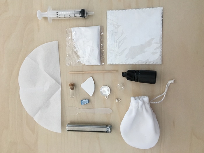 (Marina Gomberg | The Salt Lake Tribune) Marina made a necklace out of her breast milk. She knows that's weird, but she loves it because she thinks breast milk is amazing. This is what the DIY kit looks like.