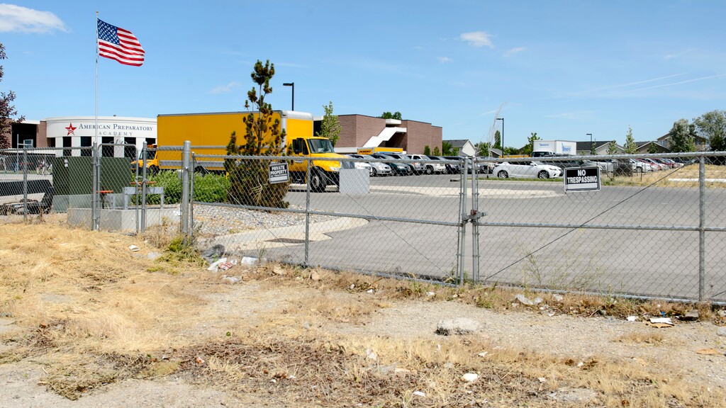 (Steve Griffin  |  Tribune file photo) The American Preparatory Academy campus in Draper, as seen in 2017. The network of charter schools is facing controversy over a top administrator’s use of social media, including a February post objecting to illegal immigration.
