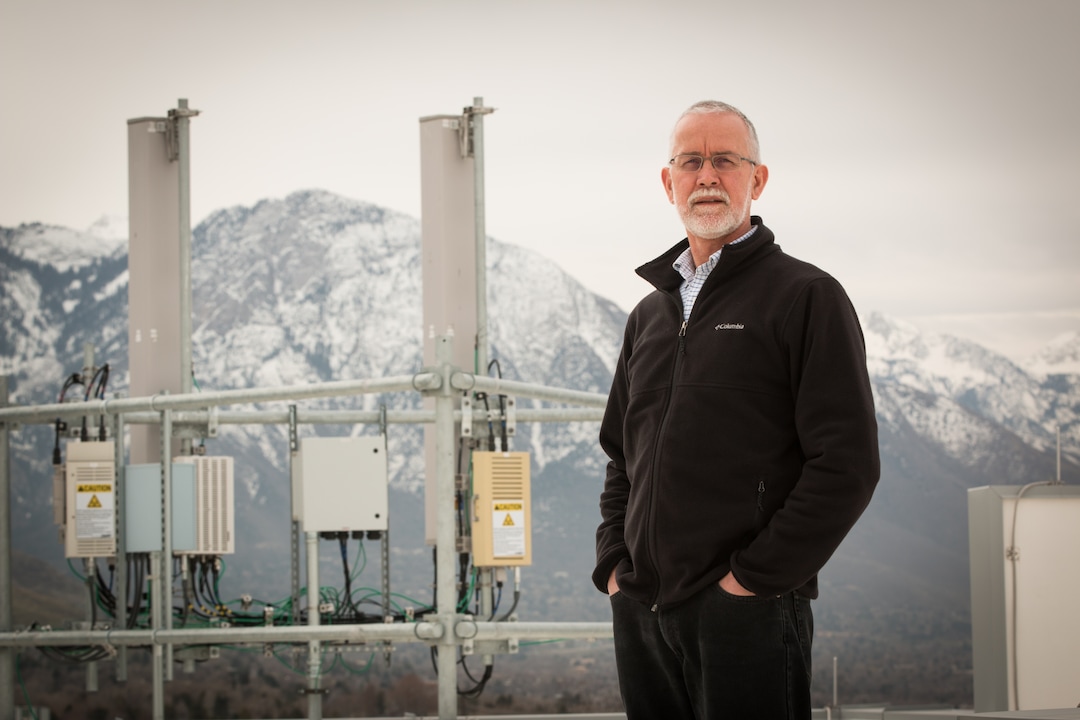 (Dan Hixson  |  University of Utah School of Engineering) Kobus Van der Merwe, associate professor in the University of Utah's School of Computing and co-director of the school's Flux Research Group, is leading the team that will build a wireless-technology testbed in downtown Salt Lake City. The testbed will allow researchers to road-test the next generation of wireless devices, from high-speed data transfers to autonomous vehicles.