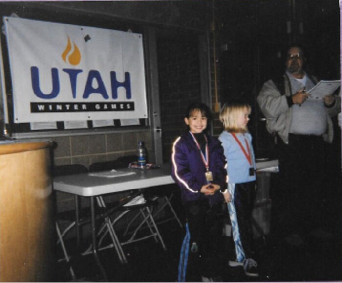 (Courtesy Photo)  Jerica Tandiman skating at the Olympic Oval in Kearns.
