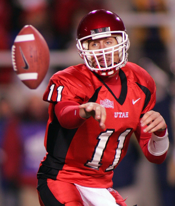 Utah QB Alex Smith. Utah vs. BYU college football.
Photo by Trent Nelson; 11.20.2004