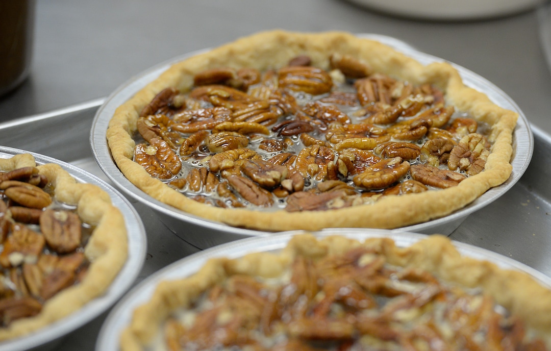 (Francisco Kjolseth  |  The Salt Lake Tribune)  The staff of Flourish Bakery work long hours to finish their large order of pies before the Thanksgiving holiday on Tuesday, Nov. 26, 2019. Flourish Bakery needs to find a new home before Christmas. The non-profit bakery teaches those who have been incarcerated or recovering from substance abuse the art of baking. The skills they learn help them get a job and become financially independent. The bakery has been housed at SLCC's South City campus, but the college has said they can no longer use the space.