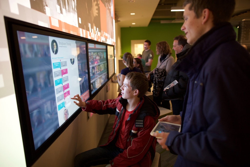 (Courtesy LDS Church)

Hundreds of thousands of people from all over the world visit the LDS Church's Family History Library every year.