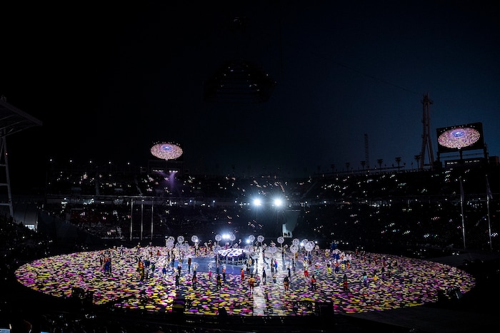 (Chris Detrick | The Salt Lake Tribune) The PyeongChang 2018 Olympic Winter Games Closing Ceremony at Olympic Stadium Sunday, Feb. 25, 2018.