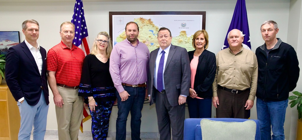 [American Embassy in El Salvador via X] US. Rep. Mike Kennedy joins several other House Republicans on a trip to El Salvador amid a fight over the illegal deportation of a Maryland man to the country. 