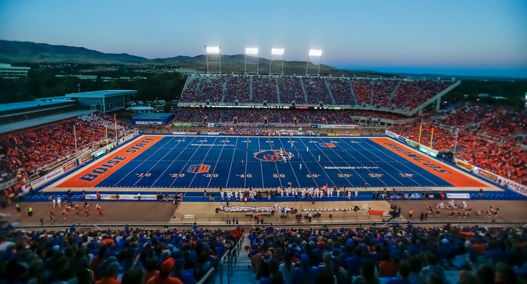 (AP Photo/Otto Kitsinger, File) | BYU has suffered a series of crushing losses at Boise State's Albertsons Stadium through the years. In fact, the Cougars have never won there. But that will need to change Friday if No. 9 BYU wants to remain unbeaten and in the chase for a NY6 bowl spot.