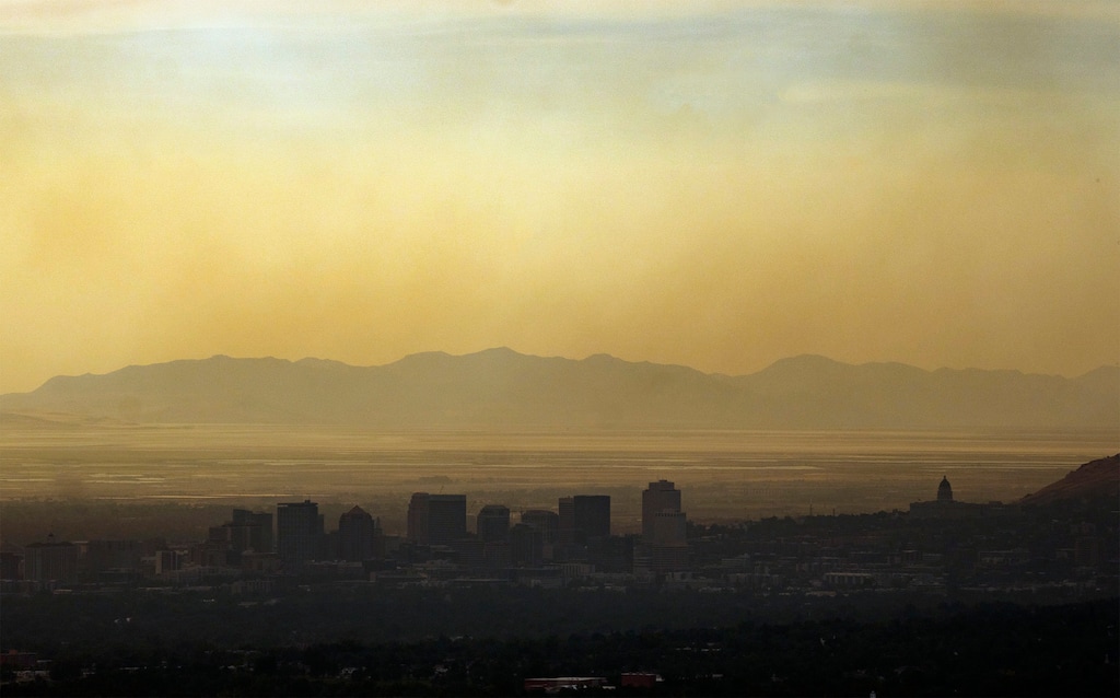 (Rick Egan | The Salt Lake Tribune) Smoke from the Jacob City Fire, on Saturday, July 9, 2022.