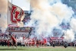 (Rick Egan | The Salt Lake Tribune) Utah takes the field at Rice-Eccles Stadium on Nov. 22.