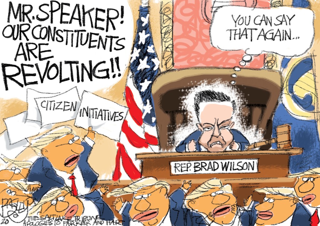 (Pat Bagley | The Salt Lake Tribune) This cartoon, titled "Beehive Elites," appears in The Salt Lake Tribune on Wednesday, Jan. 29, 2020.