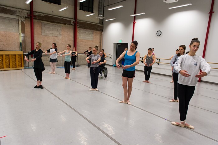(Alex Gallivan  |  Special to the Tribune)  Adult ballet classes are offered through the Ballet West Academy in Salt Lake City, Wednesday, Jan. 31.