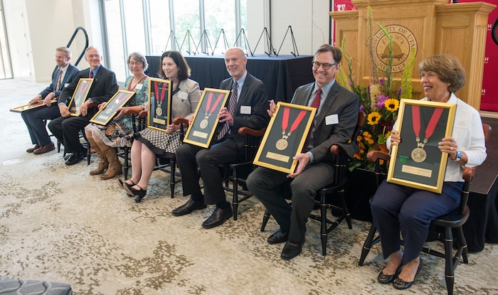 (Rick Egan  |  The Salt Lake Tribune)    , Karen Huntsman sits in her chair as the University of Utah named six new Jon M. Huntsman Presidential Chairs, funded by the Huntsman Family Foundation, during a ceremony at the Alumni House, Tuesday, June 19, 2018.


