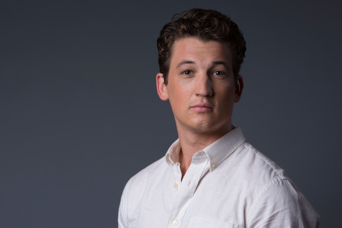 In this Sunday, Aug. 2, 2015 photo, Miles Teller poses for a portrait in promotion of his role in the upcoming film "Fantastic Four," in New York. The movie releases in U.S. theaters on Aug. 7, 2015. (Photo by Amy Sussman/Invision/AP)