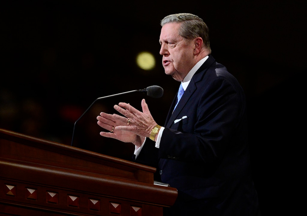 (Tribune file photo)  
Apostle Jeffrey R. Holland speaks in 2016.