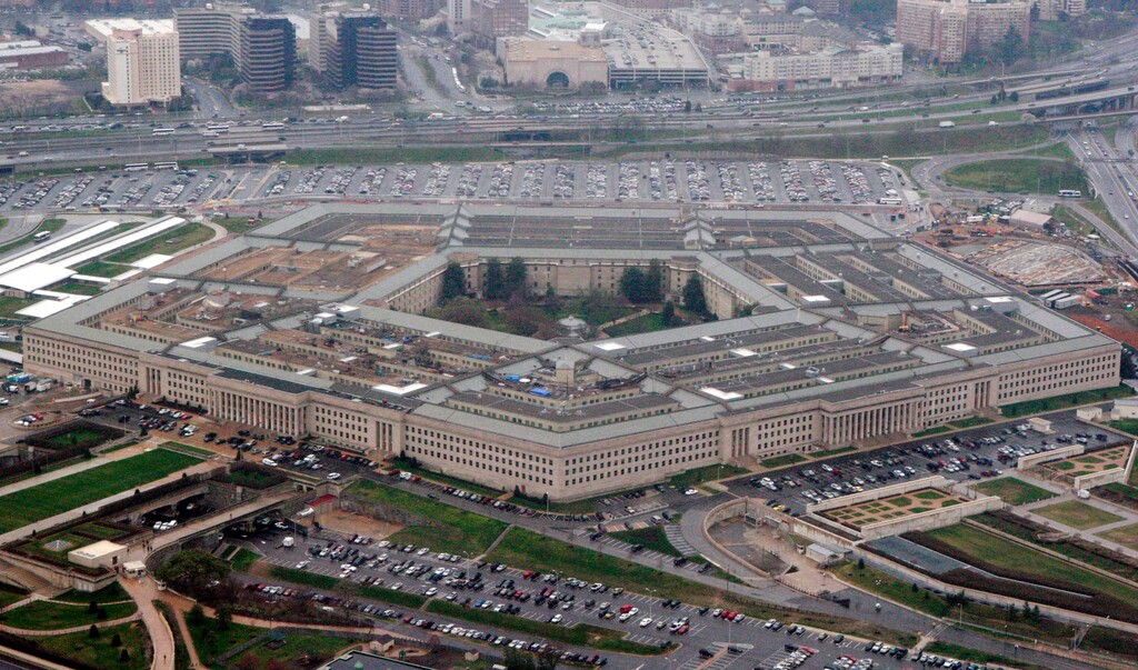 (Charles Dharapak | The Associated Press) The Pentagon is seen in this aerial view in Washington, in this March 27, 2008 file photo. House and Senate negotiators agreed on a defense policy bill that authorizes $700 billion for the Pentagon in the 2018 fiscal year, a dramatic increase over what President Donald Trump sought as lawmakers aim to restock what they say is a depleted U.S. military.