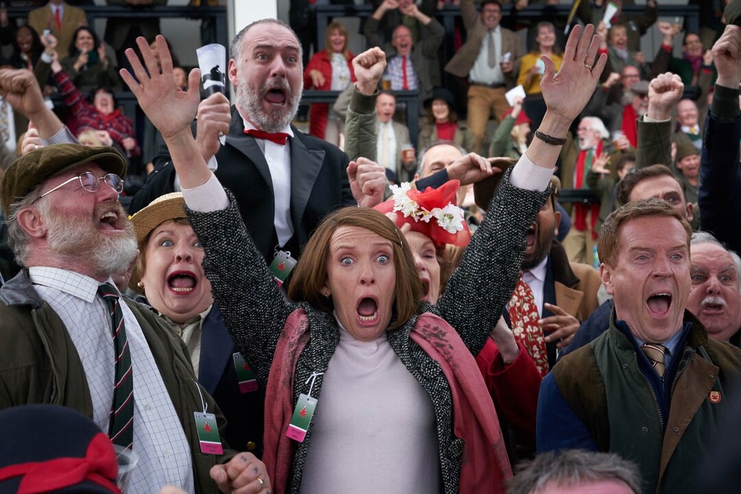 (Kerry Brown  |  courtesy of Sundance Institute) Owen Teale, Di Botcher, Toni Collette, Damian Lewis and Anthony O'Donnell, from left, appear in "Dream Horse," directed by Euros Lyn, an official selection of the Premieres program at the 2020 Sundance Film Festival.