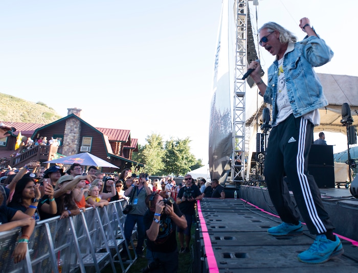 (Rick Egan  |  The Salt Lake Tribune)   Matisyahu performs, at the Regge Rise Up Music Festival at the Rivers Edge near Heber City, Saturday, Aug. 24, 2019.