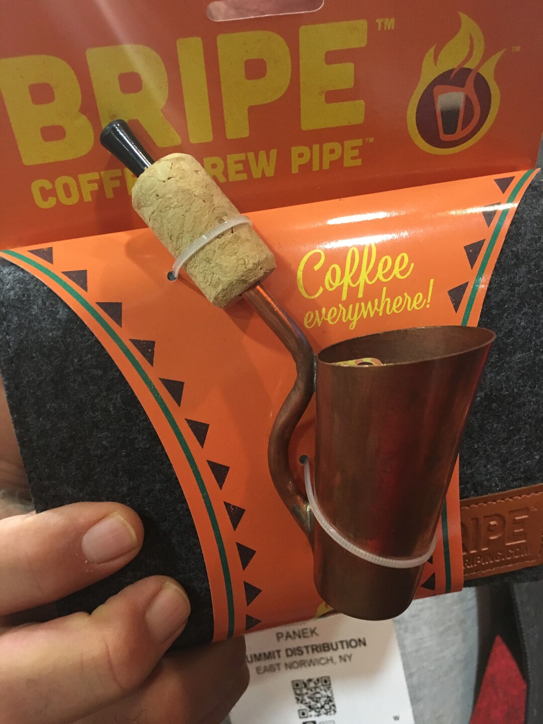 Tom Wharton  |  Special to The TribuneBripe's pipe-like coffee maker is designed to perfectly brew a strong cup of coffee or an espresso in short order with a kit that doesn’t take up a lot of space.