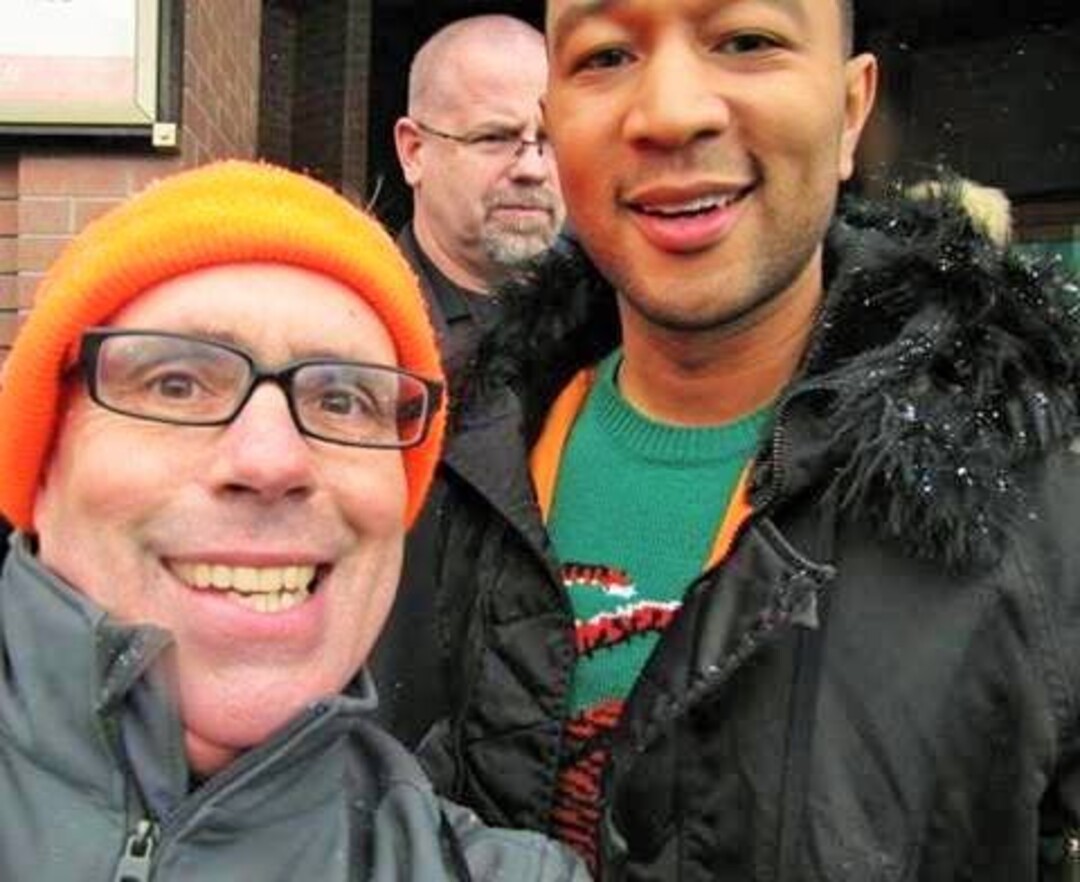 Stuart Graves with John Legend.