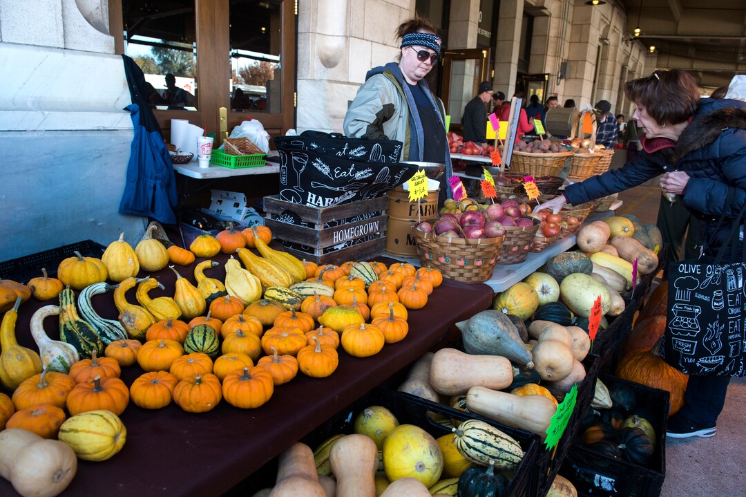 (Rick Egan  |  The Salt Lake Tribune)   The Winter Market opened today at the Rio Grande Depot. Saturday, Nov. 10, 2018.