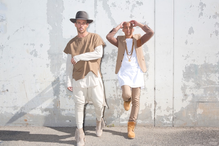 (Photo courtesy Stephen Busken) Ashley Evans, left, and Antony Ginandjar are Australian directors and choreographers who run a Los Angeles-based “boutique production house” known as The Squared Division, which designed the show in Katy Perry’s “Witness the Tour.”