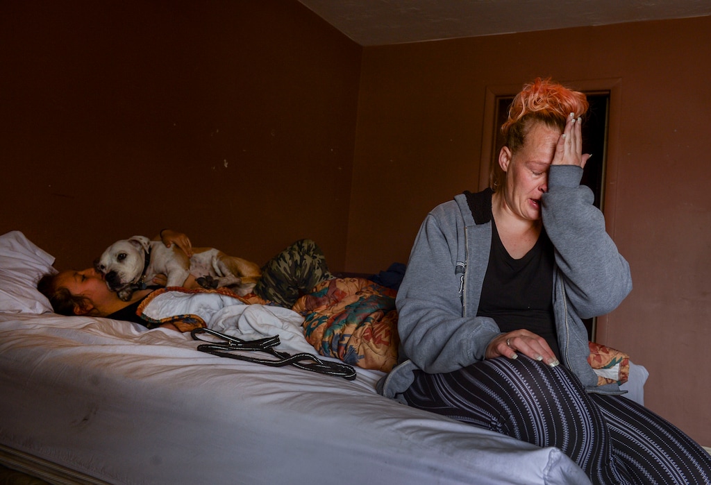(Leah Hogsten  |  The Salt Lake Tribune) "I try blocking it out as much as I can, because it's wrong," said Meagan Deadrich, wiping tears from her facing while talking about the loss of her unborn daughter in 2018 while an inmate at the Salt Lake County jail. Deadrich began bleeding vaginally and repeatedly asked jail staff to see a doctor. Finally, she was taken to a hospital, where it was discovered that her baby had died.