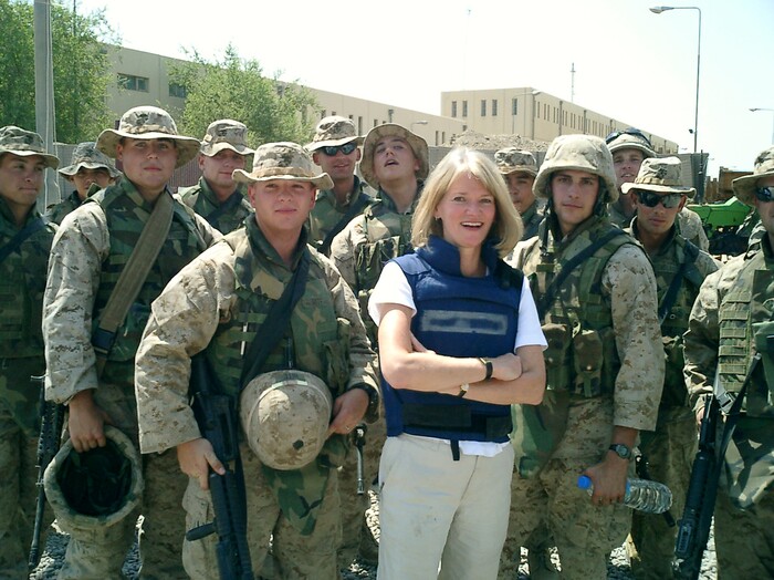 (Photo courtesy ABC News) Martha Raddatz on assignment.