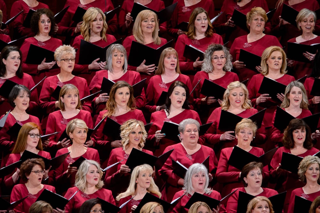 (Trent Nelson  |  The Salt Lake Tribune)  The Tabernacle Choir at Temple Square during the morning session of the189th Annual General Conference of The Church of Jesus Christ of Latter-day Saints in Salt Lake City on Sunday April 7, 2019.