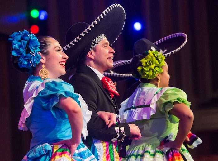(Rick Egan  |  The Salt Lake Tribune)  Performers rehearse for their performance of “Luz de las Naciones", an annual cultural celebration for Latino youth hosted by the LDS Church, Saturday, Feb. 24, 2018.
